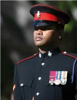  ?? ?? ■ Private Johnson Beharry VC. (Beharry is still serving in the British Army, now with the rank of WO2)