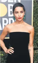  ?? Pictures: Getty Images ?? STANDOUT. Actress Zoe Kravitz at the Golden Globe Awards at the Beverly Hills Hilton Hotel on Sunday in Los Angeles.