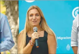  ?? ?? TITULAR. Florencia Carignano, directora de Migracione­s.