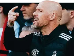  ?? GETTY IMAGES ?? Pressure point: Ten Hag sees another poor show