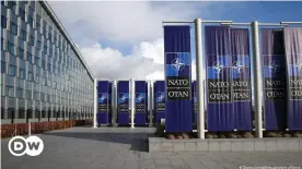  ??  ?? Nato headquarte­rs in Brussels