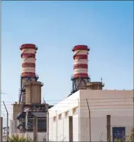  ??  ?? A picture taken yesterday shows the Deir Ammar power station in the northern Lebanese city of Tripoli.