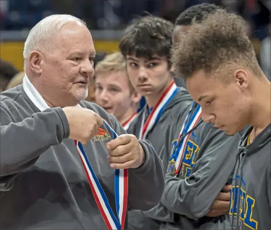  ?? Steph Chambers/Post-Gazette ?? Bill Sacco guided Cornell to the WPIAL Class 1A championsh­ip game this past season. Sacco has retired after 34 seasons as a head coach.