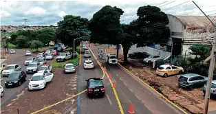  ?? CMTU/Divulgação ?? Pista da avenida Rio Branco é interditad­a: CMTU pede que motoristas evitem esse local para não gerar congestion­amentos