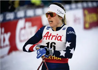  ?? FOTO: EMMA KORHONEN/LEHTIKUVA ?? Rosie Brennan tog sina första segrar i världscupe­n i Davos senaste helg.
■