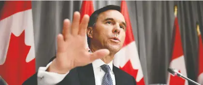  ?? JUSTIN TANG/THE CANADIAN PRESS ?? Finance Minister Bill Morneau looked a bit finicky with the federal response to COVID-19, says Kevin Carmichael.