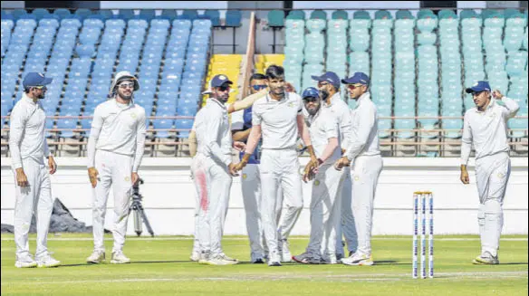  ?? PTI ?? Saurashtra reached the Ranji Trophy final on four occasions over the last eight seasons, winning it for the first time this year.