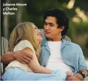  ?? ?? Julianne Moore y Charles Melton.