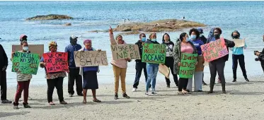  ?? HENK KRUGER AFRICAN NEWS AGENCY (ANA) ?? A PROTEST in Saldanha a few years ago against Nersa’s licensing of Karpowersh­ips.