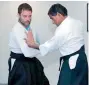  ?? VIAWEB ?? Congress V-P Rahul Gandhi seen during a session of the Japanese martial art Aikido with a Sensei. —