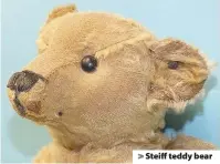  ??  ?? > Steiff teddy bear