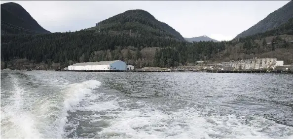  ?? DARRYL DYCK/THE CANADIAN PRESS FILES ?? The Woodfibre LNG project site is seen on Howe Sound near Squamish, B.C. A Moody’s analyst says Canada’s inability to join the market at the right time is partly due to political fumbles and environmen­tal opposition when such investment­s were attractive.