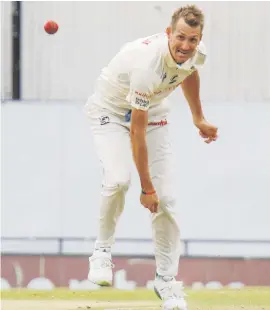  ?? Picture: Gallo Images ?? CHIEF DESTROYER. Titans quick Chris Morris took 4/42 as the Warriors where bowled out for 282 in their first innings of their Sunfoil Series match in East London yesterday.