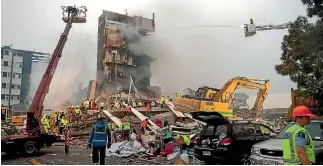  ?? PHOTO: JOHN KIRK-ANDERSON/STUFF ?? The CTV building following the earthquake in Christchur­ch in February 2011. The collapse of the building cost the lives of 115 people.