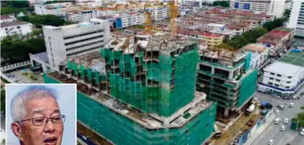  ??  ?? Ecobuilt chief executive director and chief executive officer Datuk Michael Ong Chee Koen (inset) says the company will continue to tender for more jobs. It has secured two new projects this year, including The Shore luxury mixed-use commercial hub in Kota Kinabalu.