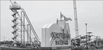  ?? AP PHOTO ?? In this Oct. 30, 2018, photo, crews dismantle the Verruckt waterslide at the Schlitterb­ahn water park in Kansas City, Kan. The waterslide, which was billed as the world’s tallest, has not been used since a 10-year-old boy was decapitate­d more than two years ago on the ride. In an email Friday, operators of the park aren’t saying whether the attraction will open for the upcoming season.