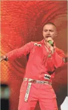  ?? FORUM GARY DINEEN / FISERV ?? J. Balvin brought his "Vibras" tour to Fiserv Forum Oct. 11. It was the first Latin music tour to play a Milwaukee arena in 18 years.