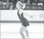  ?? COURTESY: SARAH-MAUDE BLANCHARD ?? Sarah-maude Blanchard at the Canadian Figure Skating Championsh­ips last year, where she placed second in the junior category.