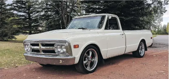  ?? BRAXTON SICKEL/DRIVING ?? Braxton Sickel added 20-inch rims to his 1971 GMC 1500 pickup because the 18-inch rims didn’t quite fill the wheel wells the way he wanted.