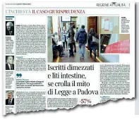  ??  ?? Il crollo
Nei giorni scorsi è esploso il «caso giurisprud­enza » all’università di Padova: crollo delle iscrizioni e faide tra dipartimen­ti a causa di lotte intestine