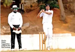  ??  ?? Ruvin Peiris bagged five scalps in the first innings