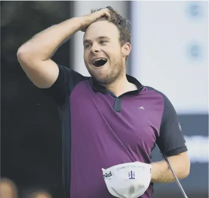  ??  ?? 2 Tyrrell Hatton celebrates holing the winning putt during the final round of The Italian Open at Golf Club Milano.