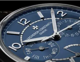  ??  ?? Fiftysix Day-date Petrol Blue by Vacheron Constantin