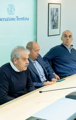  ?? (Foto Pretto-Rensi) ?? Presidenti Ennio Magnani, Michele Odorizzi, Rodolfo Brochetti