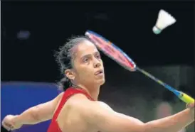  ?? AP ?? Saina Nehwal in action against Aliye Demirbag in the 2nd round of World Championsh­ips in Nanjing.