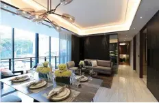  ?? ?? Leedon Green’s three-bedroom showflat