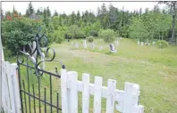  ?? SHARON MONTGOMERY-DUPE/CAPE BRETON POST ?? The Christ Church cemetery with gravestone­s dating back to the 1700s. The graveyard behind the South Head church is still used today.