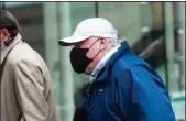  ?? KASSI JACKSON/HARTFORD COURANT ?? Michael Skakel arrives at Stamford Superior Court on Friday. Prosecutor­s said they would not retry Skakel, 45 years to the day after the brutal murder of his teen neighbor Martha Moxley.