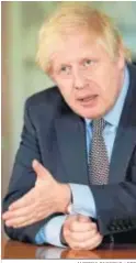  ?? ANDREW PARSONS / EFE ?? Boris Johnson, ayer.