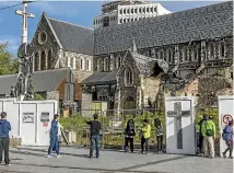  ?? PHOTO: STACEY SQUIRES/STUFF ?? Christchur­ch’s crumbling cathedral might just be the ideal earthquake memorial.