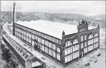  ??  ?? NATIONAL CHAIN: Top, Hepworth’s staff with League Division One trophy won by Leeds United in 1974; above from left, Hepworth’s New Market Street; Hepworth’s on Wellington Street following a fire in July 1906; the Joseph Hepworth factory in Claypit Lane.