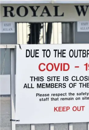  ??  ?? The Royal Welsh showground is currently being used as a Covid-19 testing station