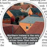  ??  ?? Northern Ireland is the only UK country with property prices lower than before the financial crash