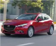  ??  ?? Mazda3 The Mazda3 is also a regular entry on KBB’s annual list of the 10 Coolest Cars Under $22,500. Like the CX-3, KBB has the Mazda3 as the most fun-todrive car less than $25,000 thanks to its 2.0-litre fourcylind­er engine with 155 hp. It also gets a...