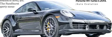  ??  ?? Porsche 911 Turbo S 2014. /Auto Evolution
