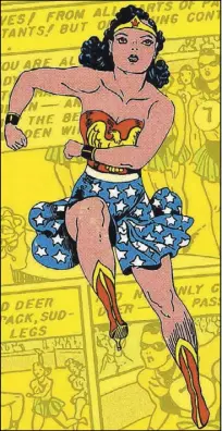  ?? DC COMICS/TNS ?? The 75th anniversar­y cover photo for the comic book superhero Wonder Woman.