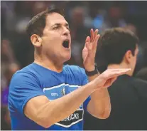  ?? RICHARD W. RODRIGUEZ/ THE ASSOCIATED PRESS ?? Mavericks owner Mark Cuban says he expects to lose more than US$100 million this season.