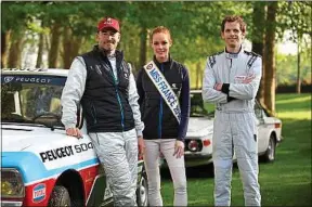  ??  ?? Gaëtan Demoulin, Maëva Coucke et Mathieu Sentis (de g. à dr.), le 24 avril.