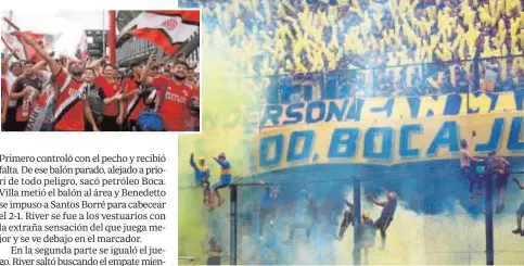  ?? AFP ?? La Bombonera se vistió de gala para la ida de la Copa Libertador­es y la grada no cesó de animar a los suyos en ningún momento del partido