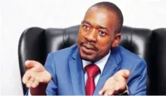  ?? ?? Mr Chamisa