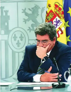  ?? JAIME GARCÍA ?? El ministro de Inclusión, Seguridad Social y Migracione­s, José Luis Escrivá