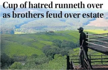  ?? Picture: SANDILE NDLOVU ?? BONE OF CONTENTION: The tranquil tea plantation­s of Magoebaskl­oof in Limpopo belie the tawdry scheming that went on over which of two brothers should inherit the bulk of the estate