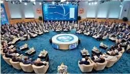  ?? ?? The IMF Board of Governors meeting gets underway in 2017. Stephen Jaffe/imf