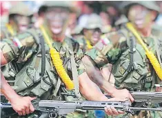  ?? FOTO: AGENCIA AFP ?? Varios militares de Venezuela habrían participad­o en la reunión secreta, según el New York Times.