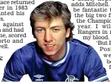  ?? ?? Memories: ex-Ibrox player Mitchell