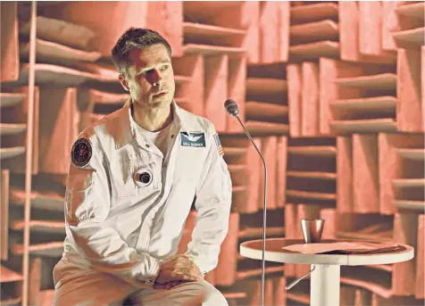  ??  ?? Life on Mars: Brad Pitt stars as an astronaut sent to the Red Planet